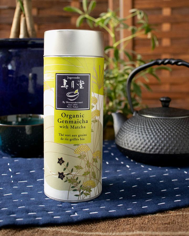 Jugetsudo Organic Genmaicha With Matcha, Loose Leaf 40g