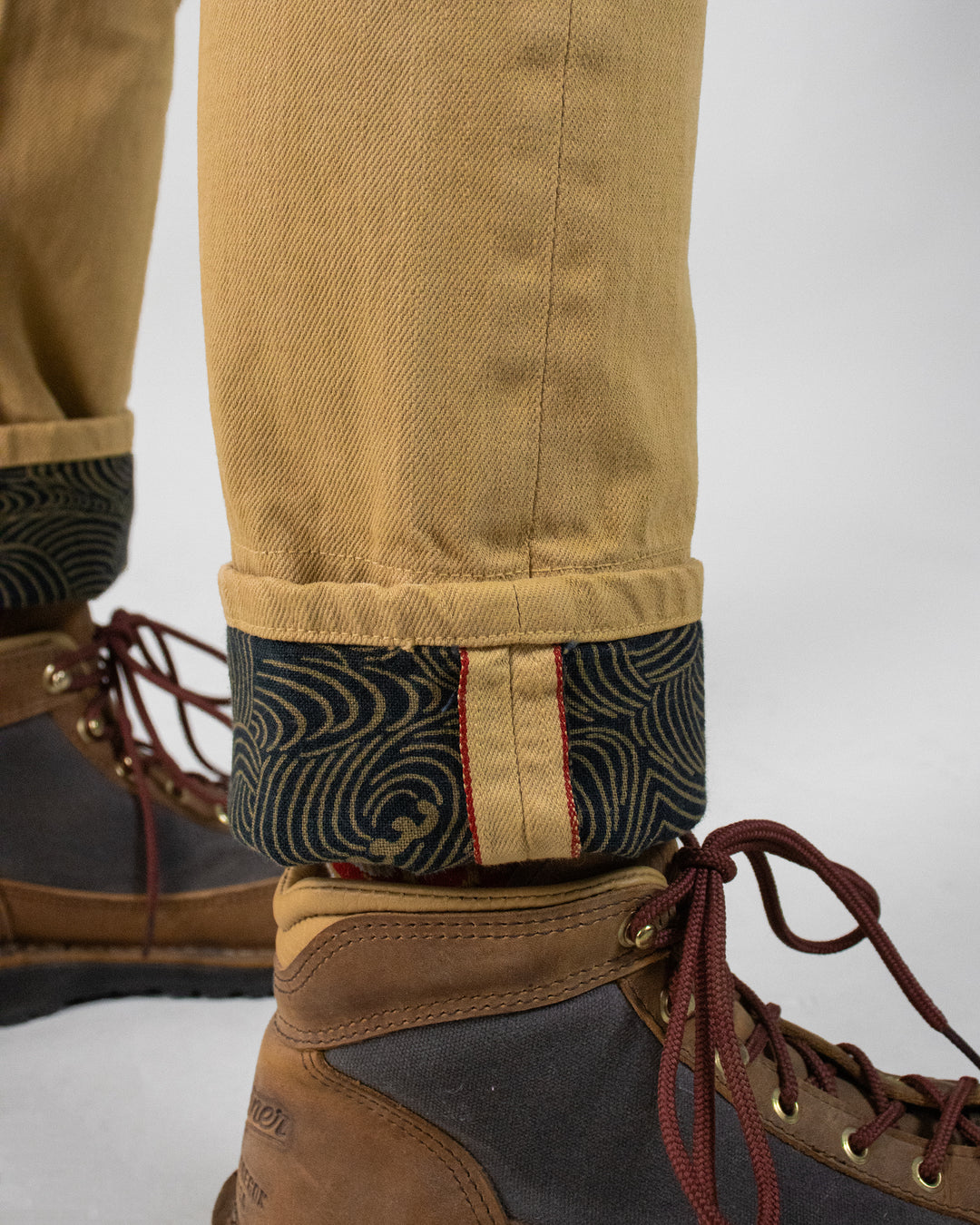 Kiriko Original Denim Jeans, US Made Custom Dyed Premium Selvedge, Ochiba-Iro, Nami