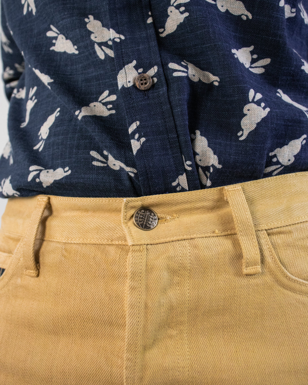 Kiriko Original Denim Jeans, US Made Custom Dyed Premium Selvedge, Ochiba-Iro, Nami