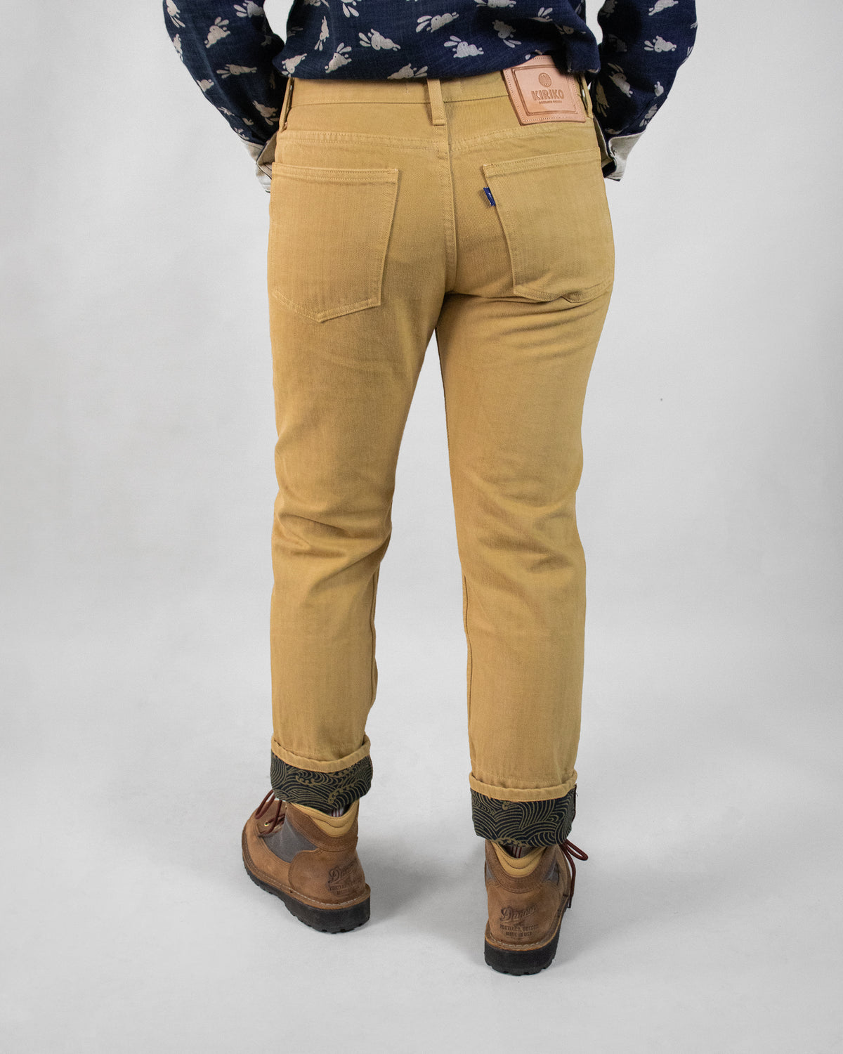 Kiriko Original Denim Jeans, US Made Custom Dyed Premium Selvedge, Ochiba-Iro, Nami