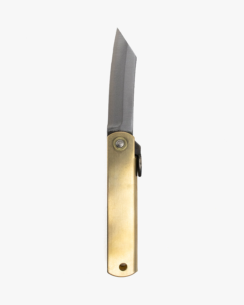 Higonokami, Japanese Knife, Utility Knife - Brown Sheath
