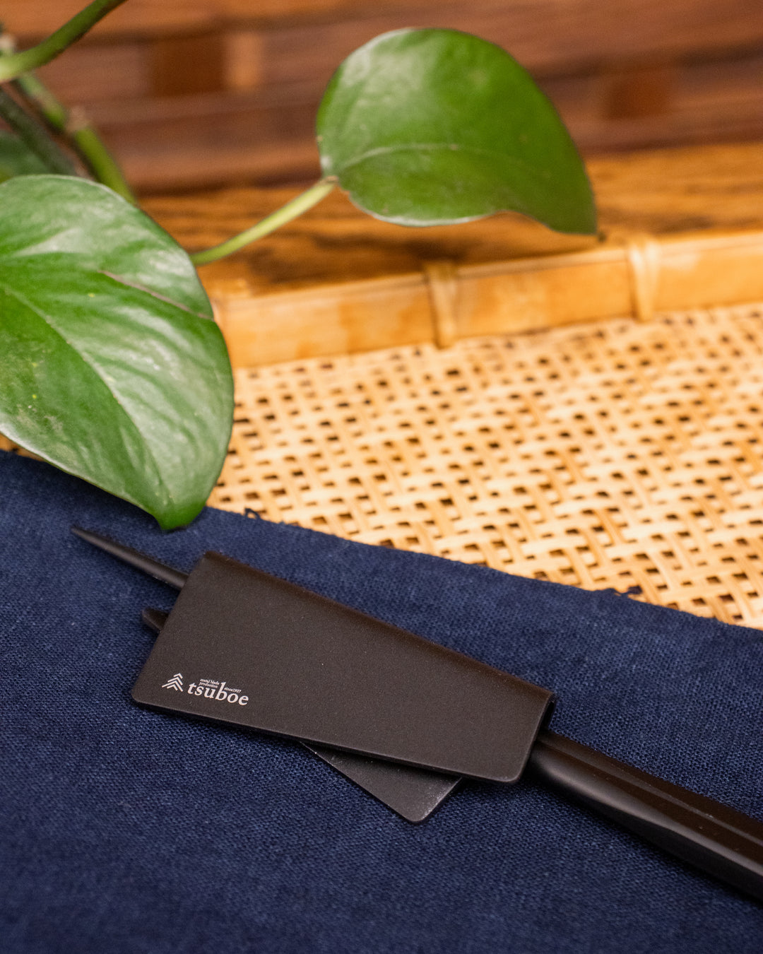 Chopstick Rest, Tsuboe, Irogami, Matte Black