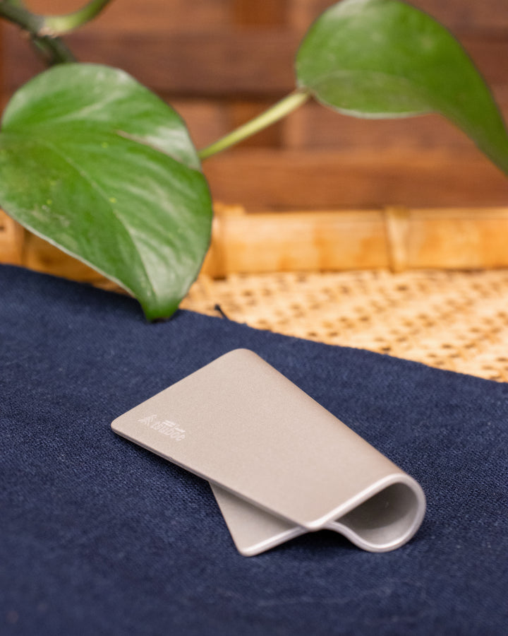 Chopstick Rest, Tsuboe, Irogami, Satin Silver