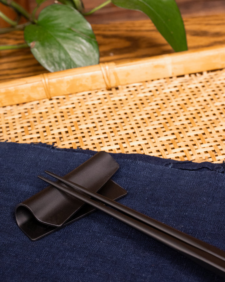 Chopstick Rest, Tsuboe, Irogami, Matte Black