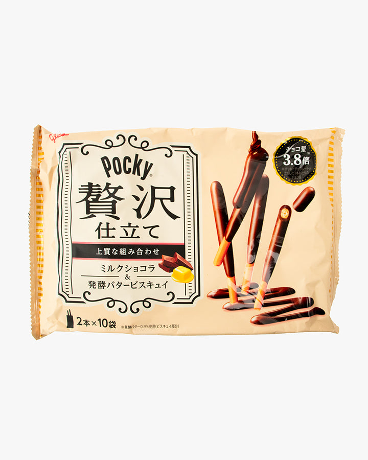 Pocky, Milk Chocolate Cream Covered Biscuit Sticks, (Zeitaku Pocky)