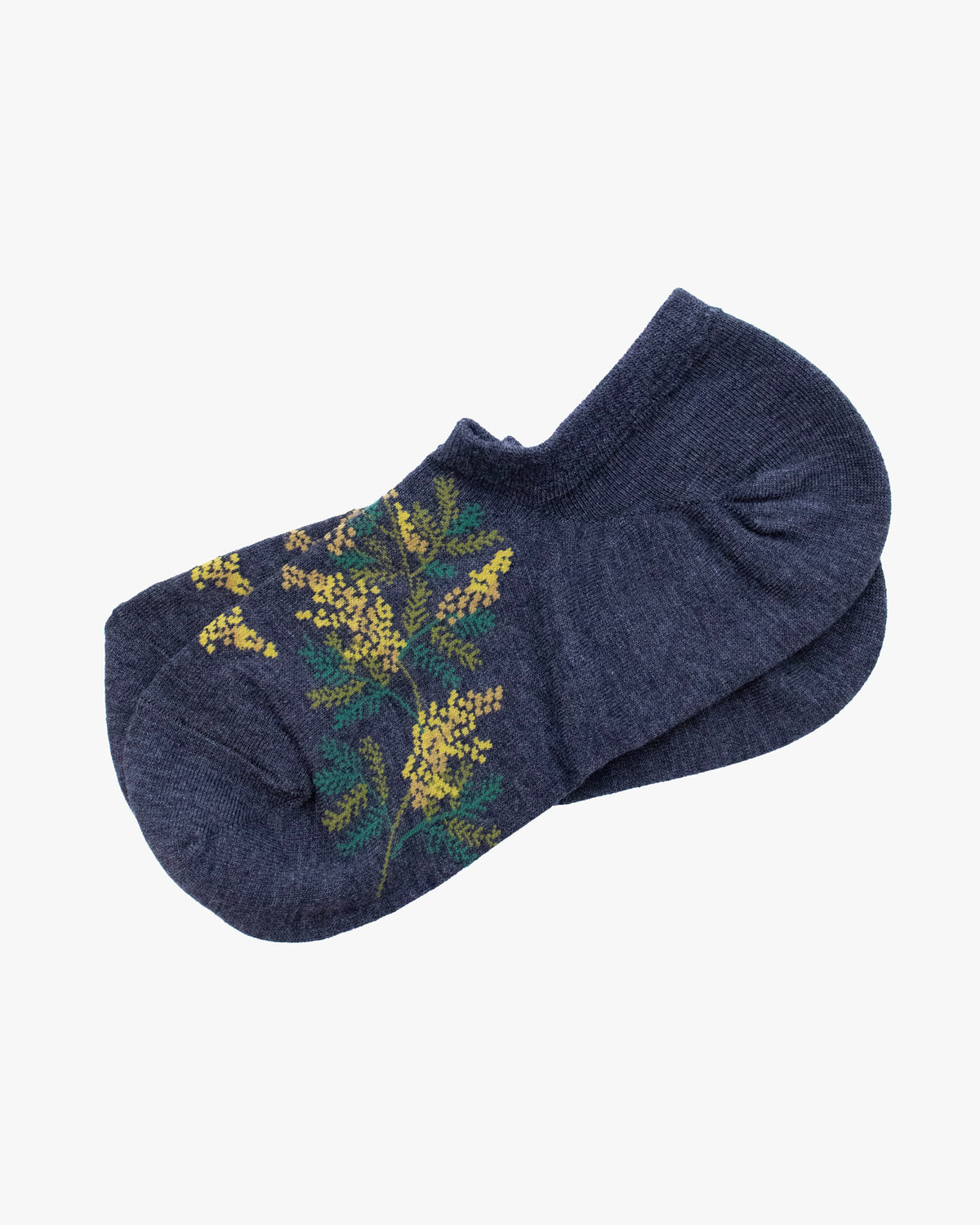 Debby Co. Ankle Socks, Andeotte Collection, Grey Flowers