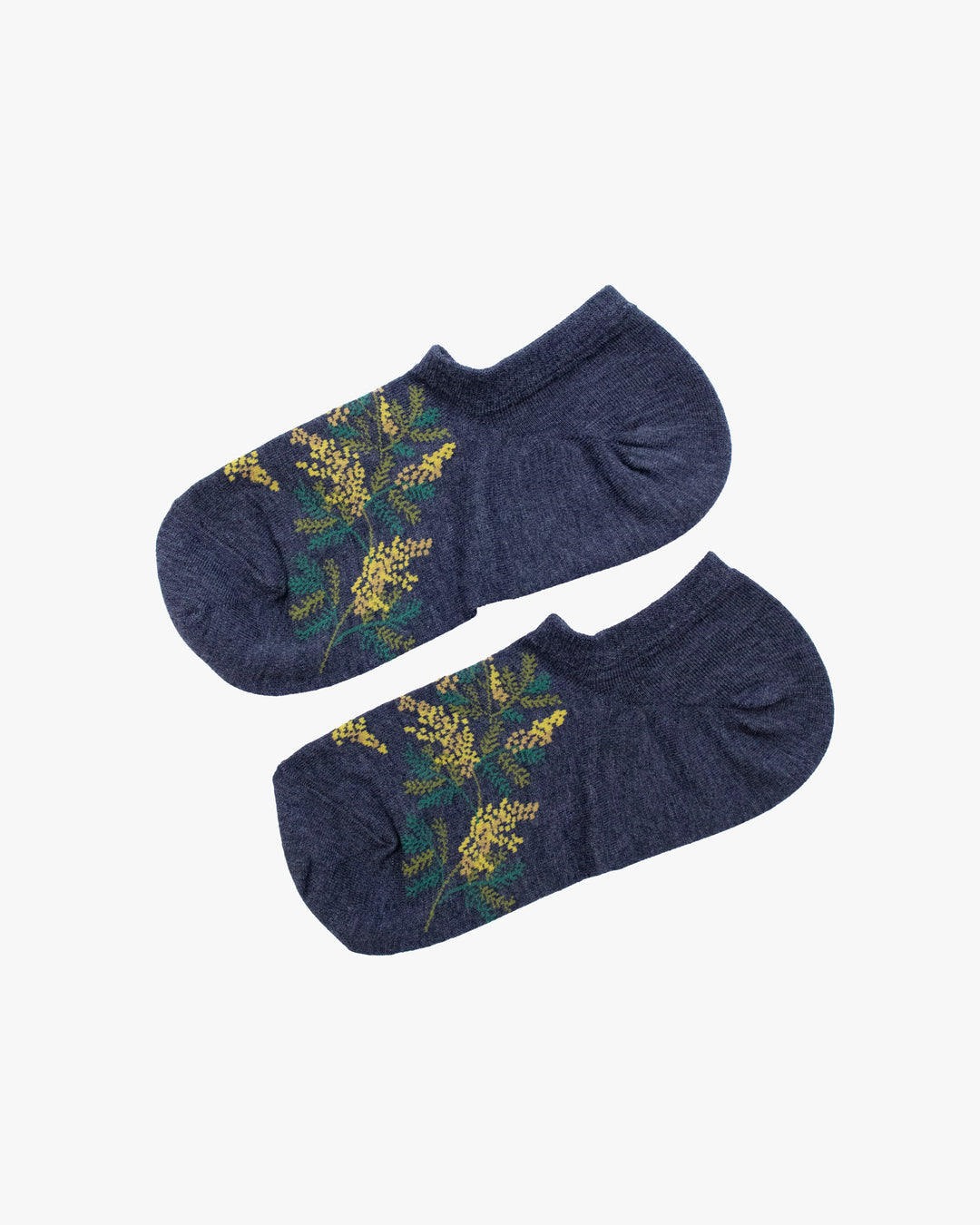 Debby Co. Ankle Socks, Andeotte Collection, Grey Flowers