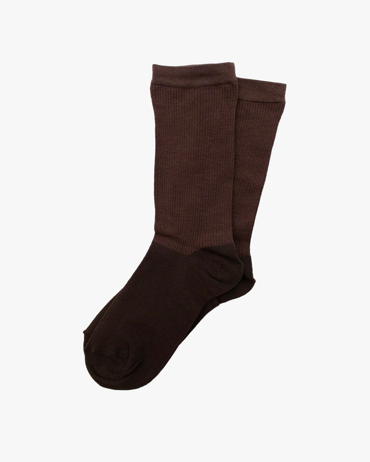 Debby Co. Crew Socks, Andeotte Collection,  See Through Red and Grey Flowers