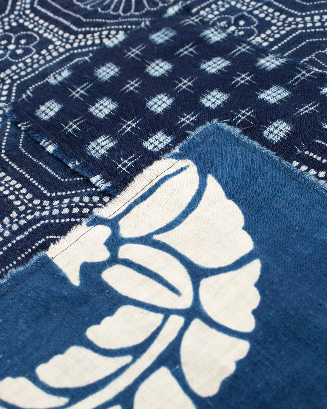 Kiriko Original Scarf, Patched Boro, Indigo, 55