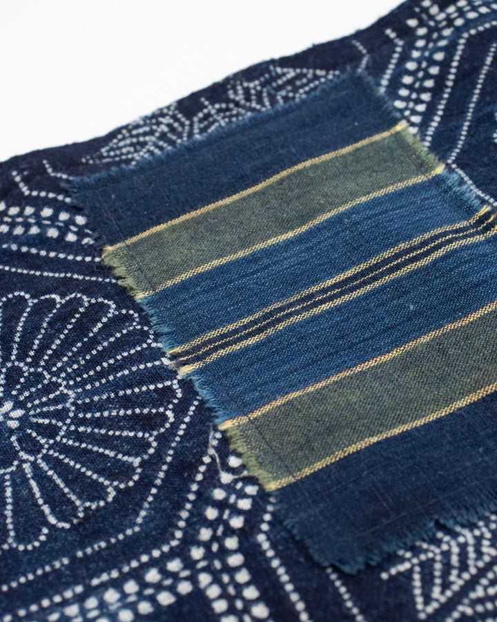 Kiriko Original Scarf, Patched Boro, Indigo, 55