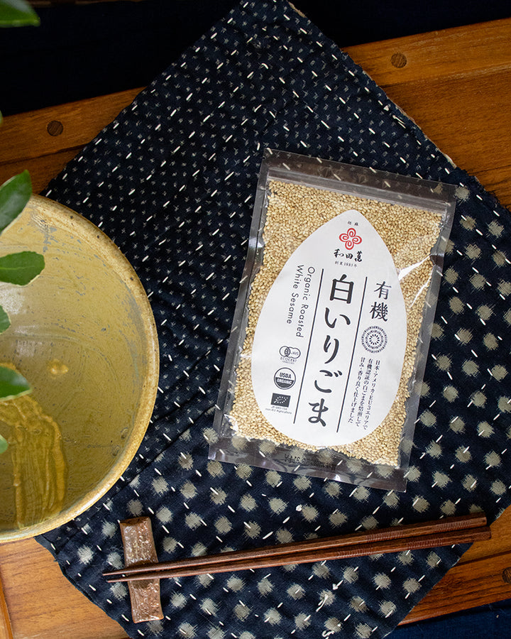 Japanese Pantry, Wadaman, Organic Roasted White Sesame Seeds