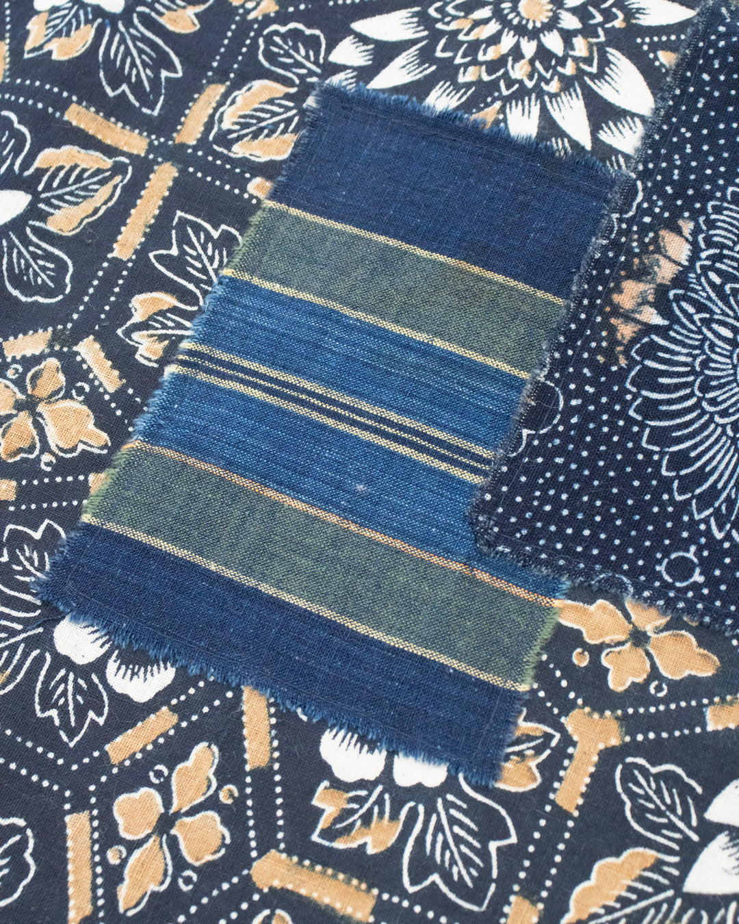 Kiriko Original Scarf, Patched Boro, Indigo, 56
