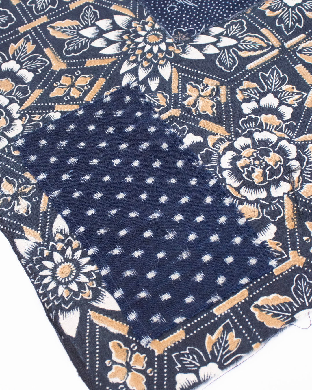 Kiriko Original Scarf, Patched Boro, Indigo, 56