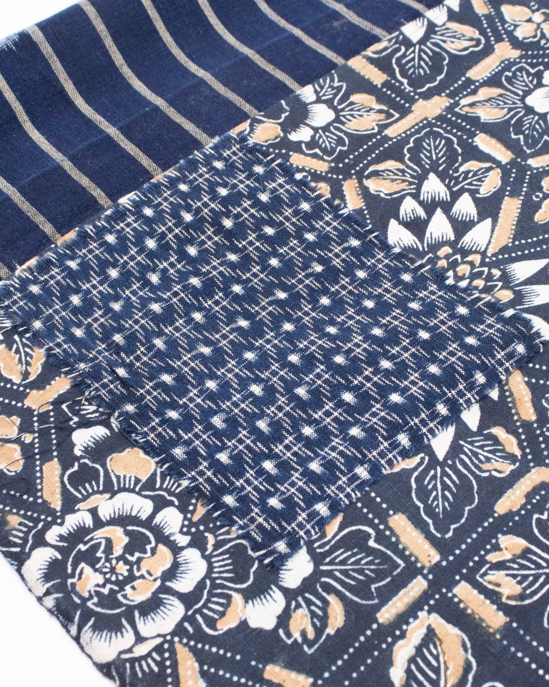 Kiriko Original Scarf, Patched Boro, Indigo, 57