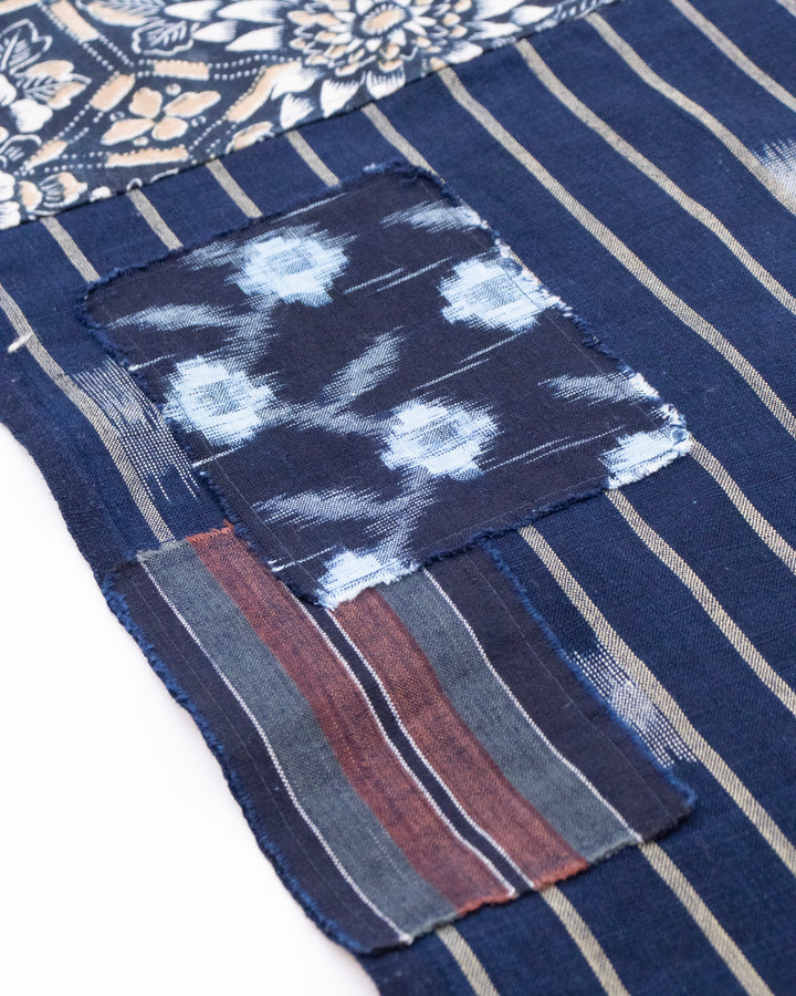 Kiriko Original Scarf, Patched Boro, Indigo, 57