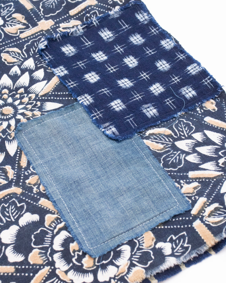 Kiriko Original Scarf, Patched Boro, Indigo, 57