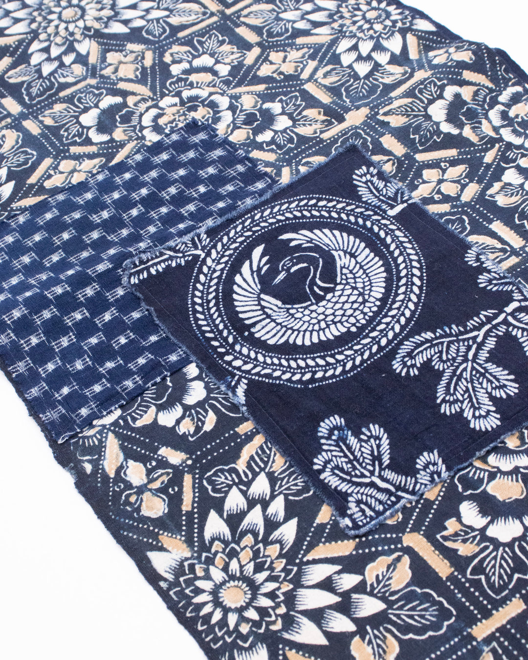 Kiriko Original Scarf, Patched Boro, Indigo, 57