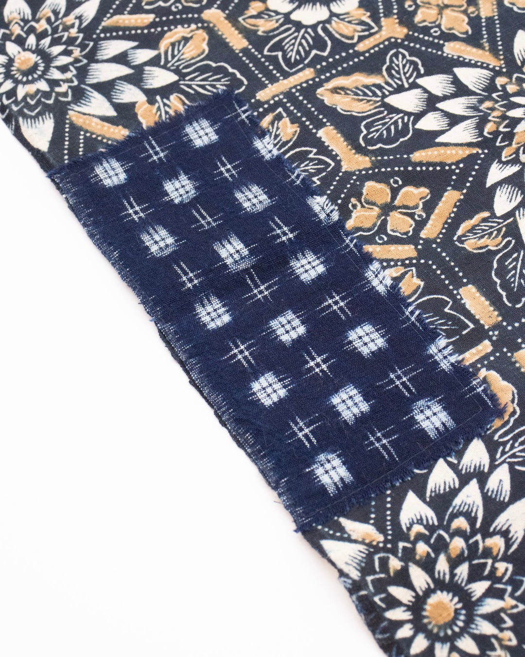 Kiriko Original Scarf, Patched Boro, Indigo, 58