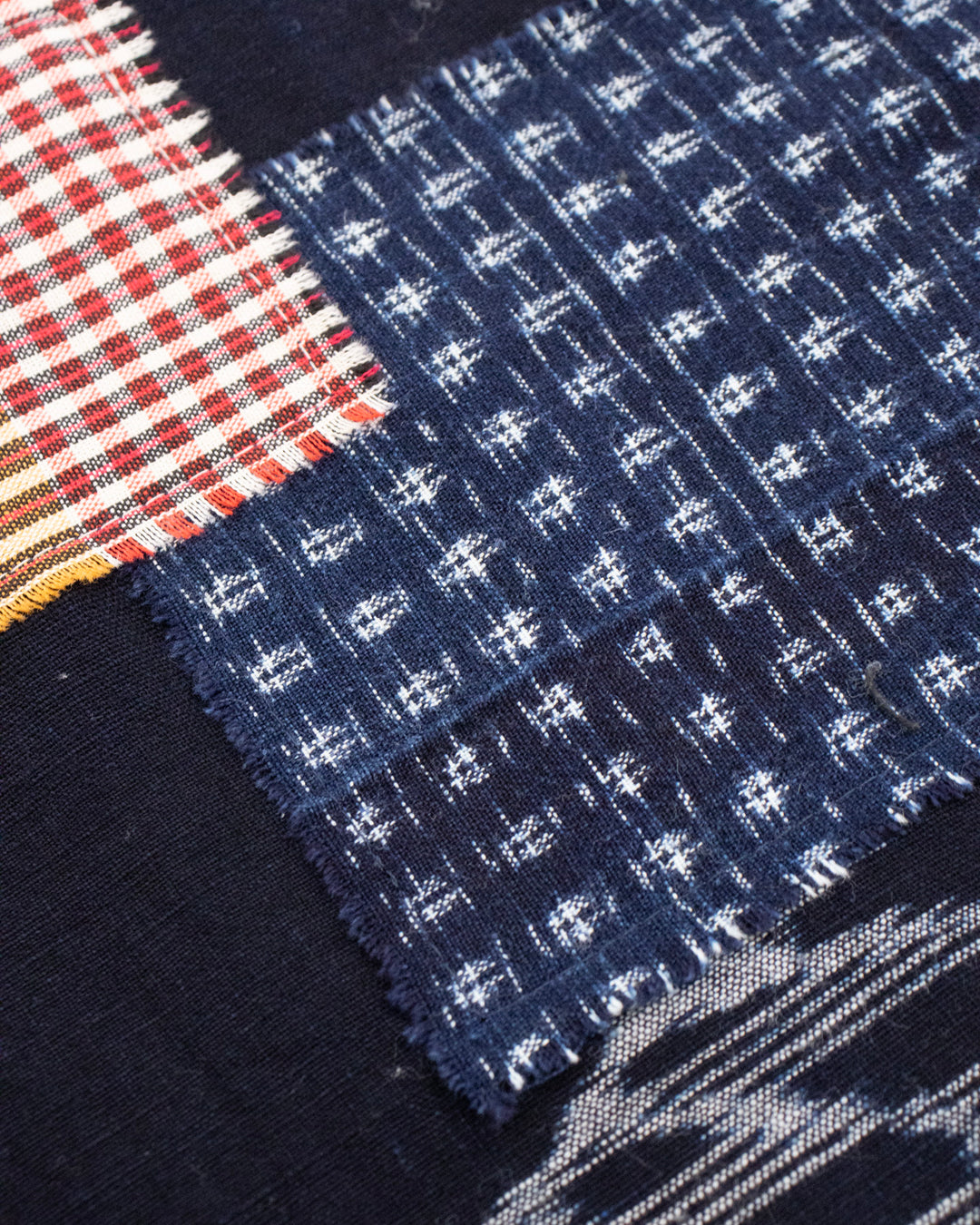 Kiriko Original Scarf, Patched Boro, Indigo, 59