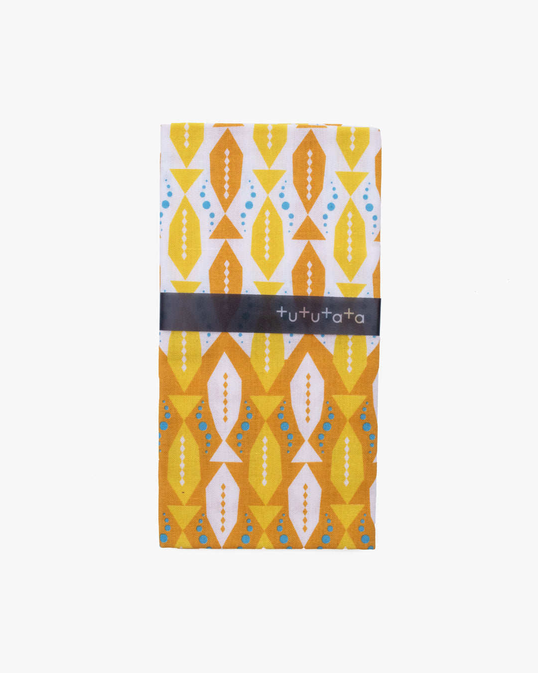 Tenugui, Modern Komon, Tutu Tata, Fish Sunny Orange