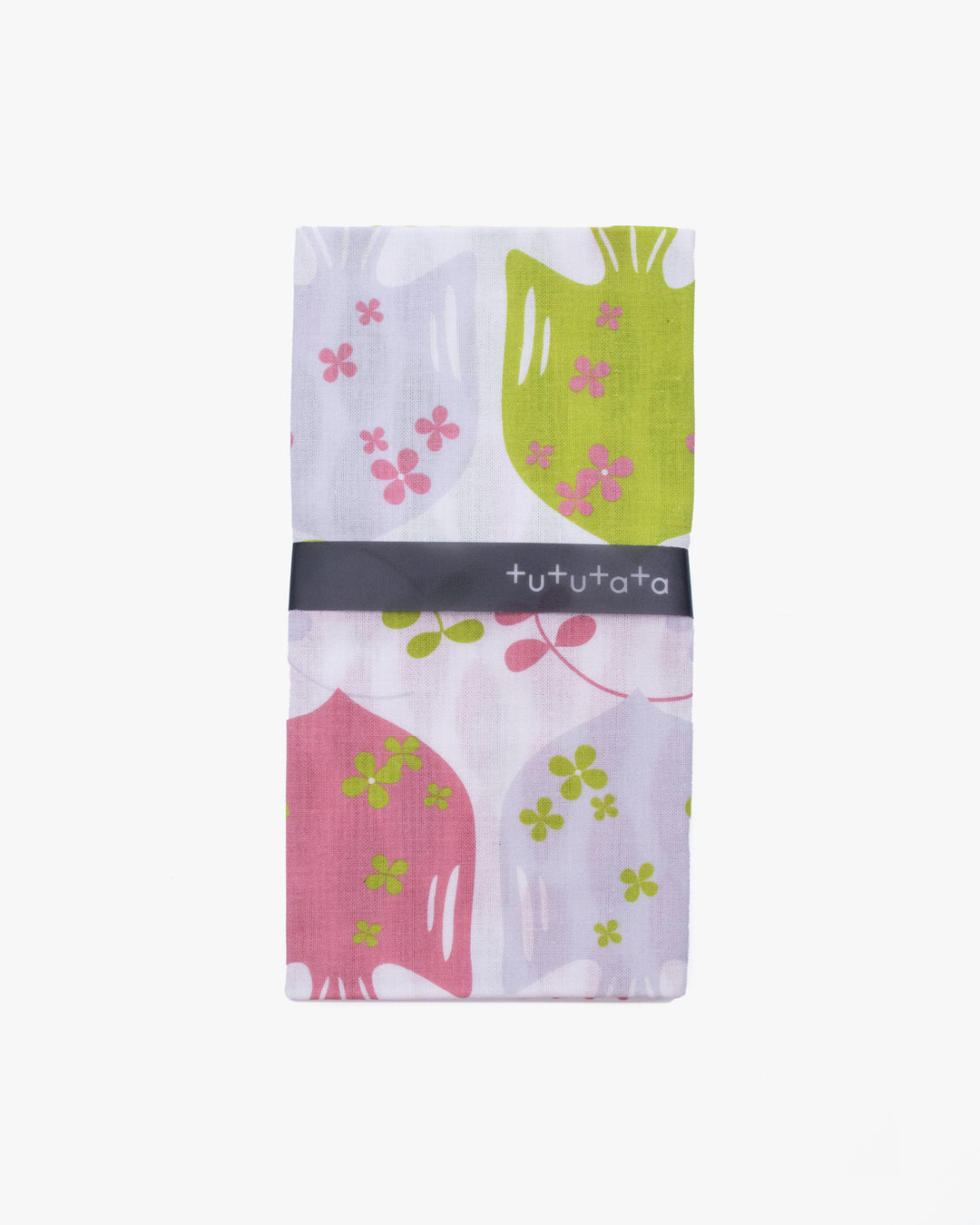 Tenugui, Modern Komon, Tutu Tata, Bird Pear Green