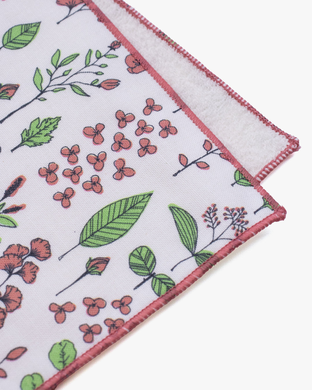 Towel Handkerchief, Attractive Living, Bilanc Work, Hills and Field Line Art Pink