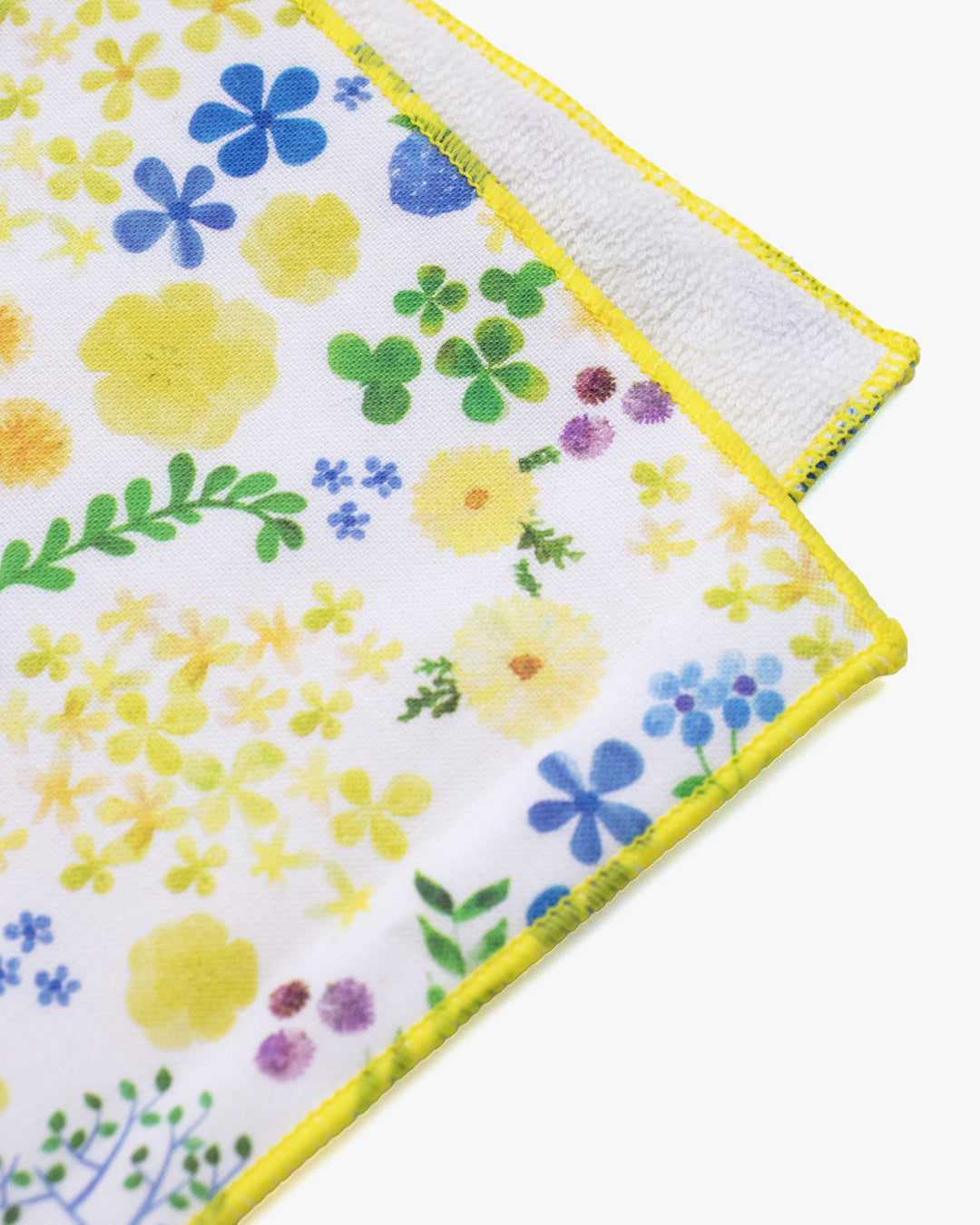 Towel Handkerchief, Attractive Living, Bilanc Work, Hills and Fields Flower Yellow