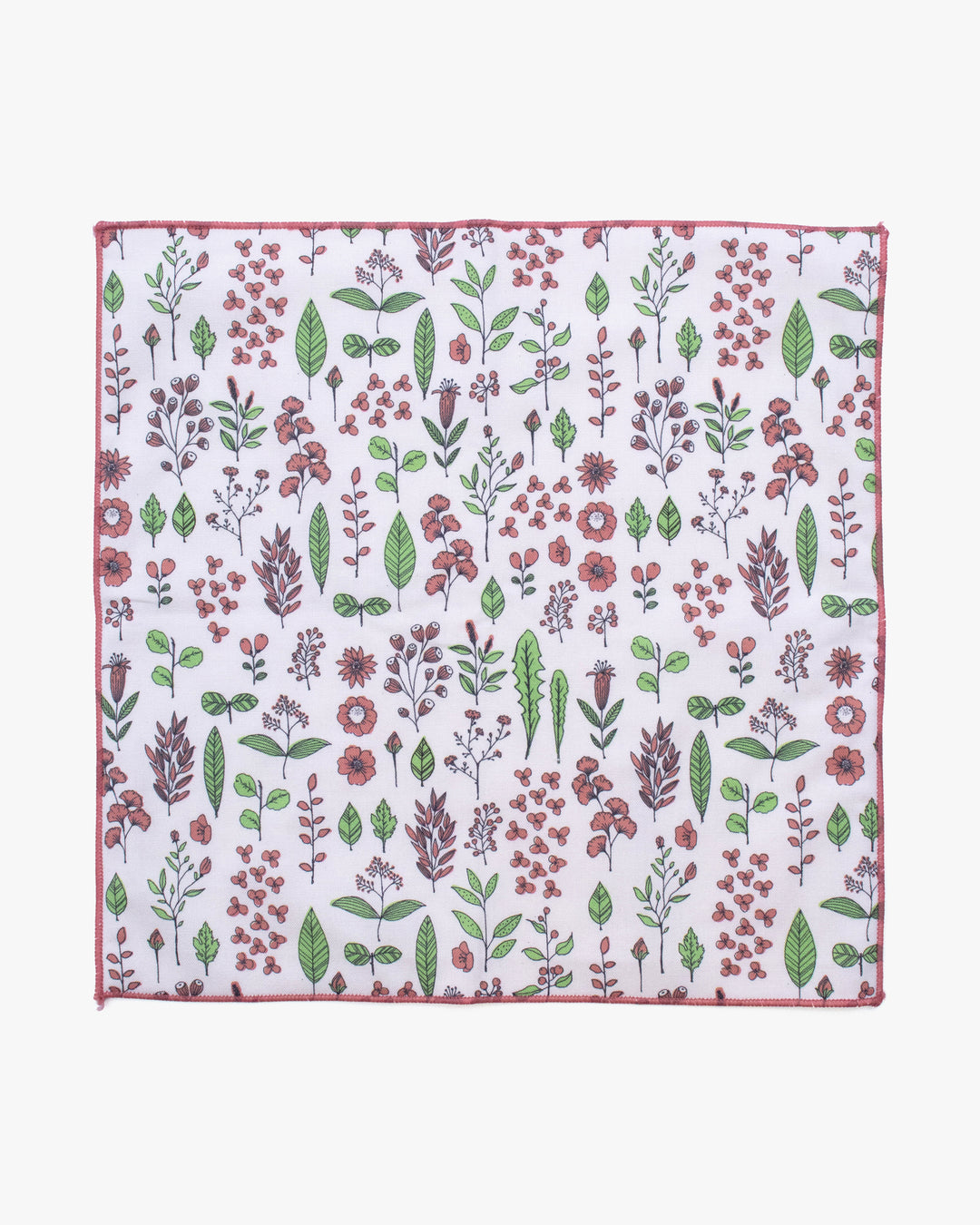 Towel Handkerchief, Attractive Living, Bilanc Work, Hills and Field Line Art Pink