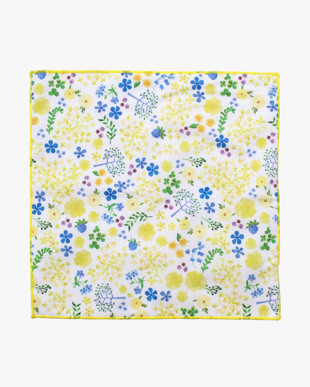 Towel Handkerchief, Attractive Living, Bilanc Work, Hills and Fields Flower Yellow