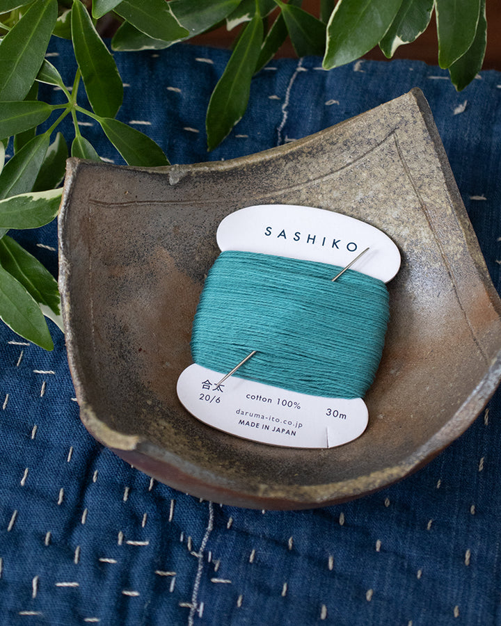 Daruma, Sashiko Thread 30m, Turquoise