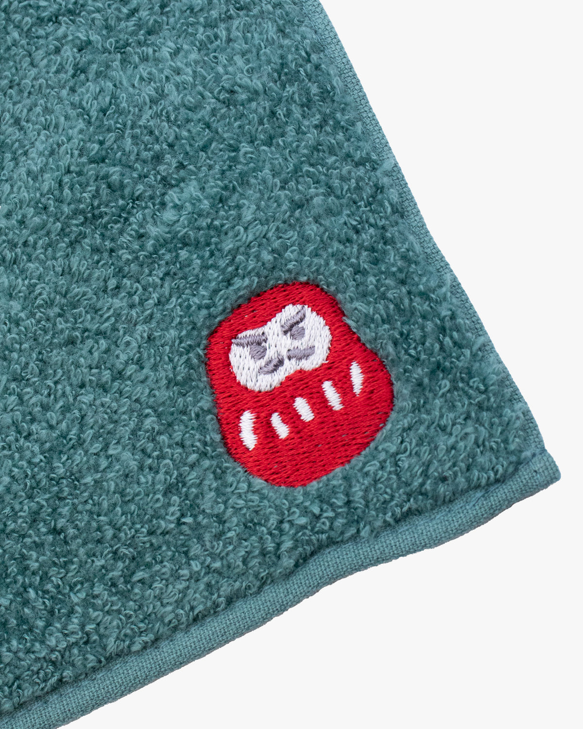 PrairieDog, Lucky Charm Handkerchief, Daruma, Teal