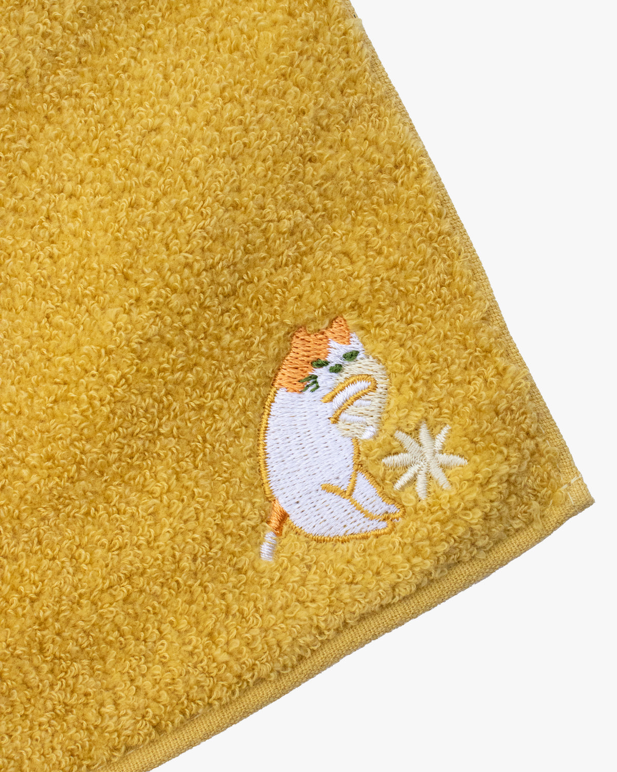 PrairieDog, Lucky Charm Handkerchief, Cat and Fukujuso, Yellow