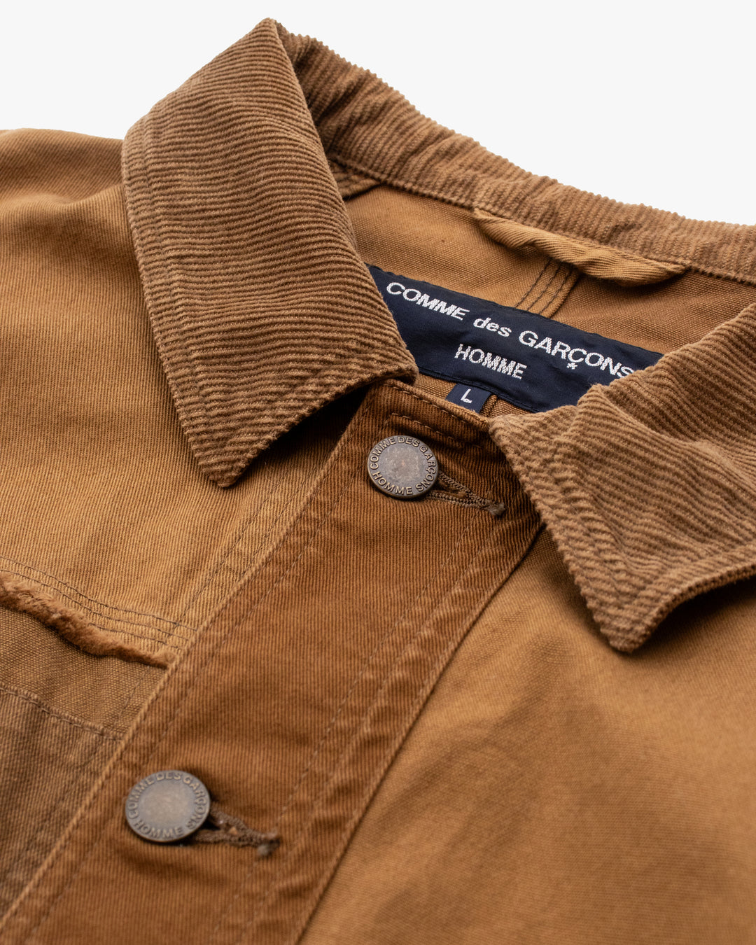 Japanese Repro Jacket, L, Comme des Garcons, Brown with Corduroy Collar