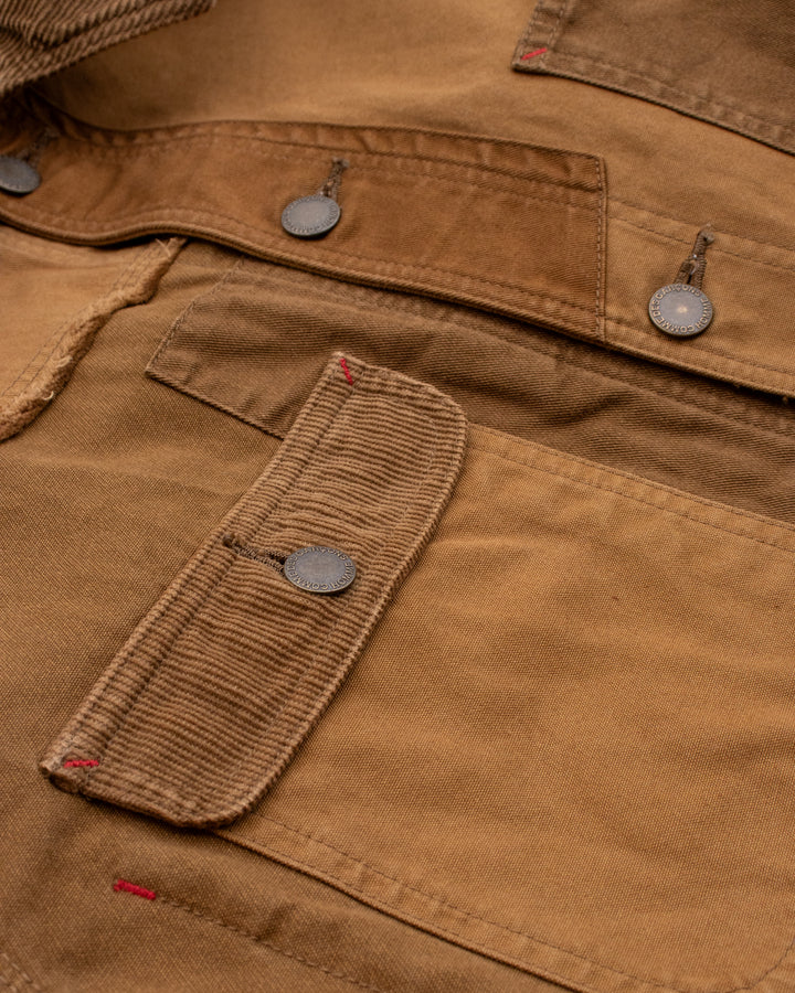 Japanese Repro Jacket, L, Comme des Garcons, Brown with Corduroy Collar