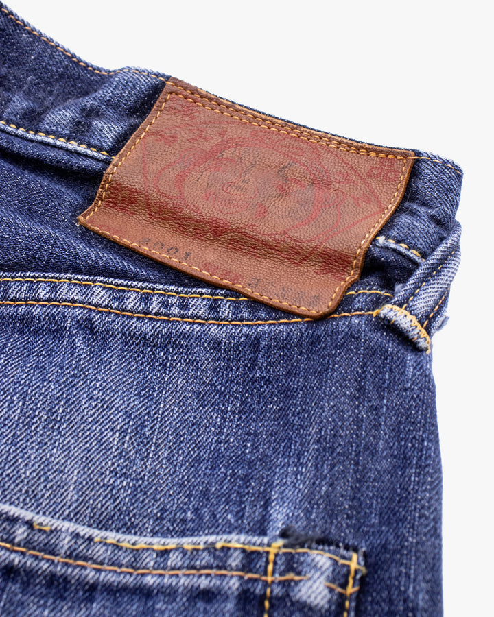 Japanese Repro Denim Jeans, 30, Evisu, Faded Medium Wash Blue