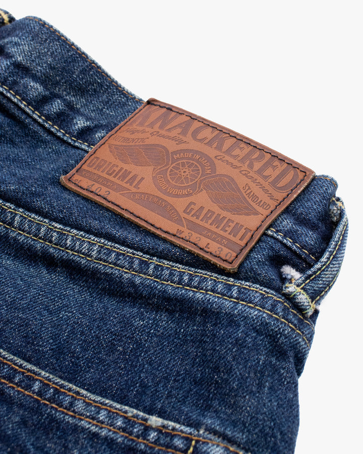 Japanese Repro Denim Jeans, 29, Knackered, Faded Medium Wash Blue