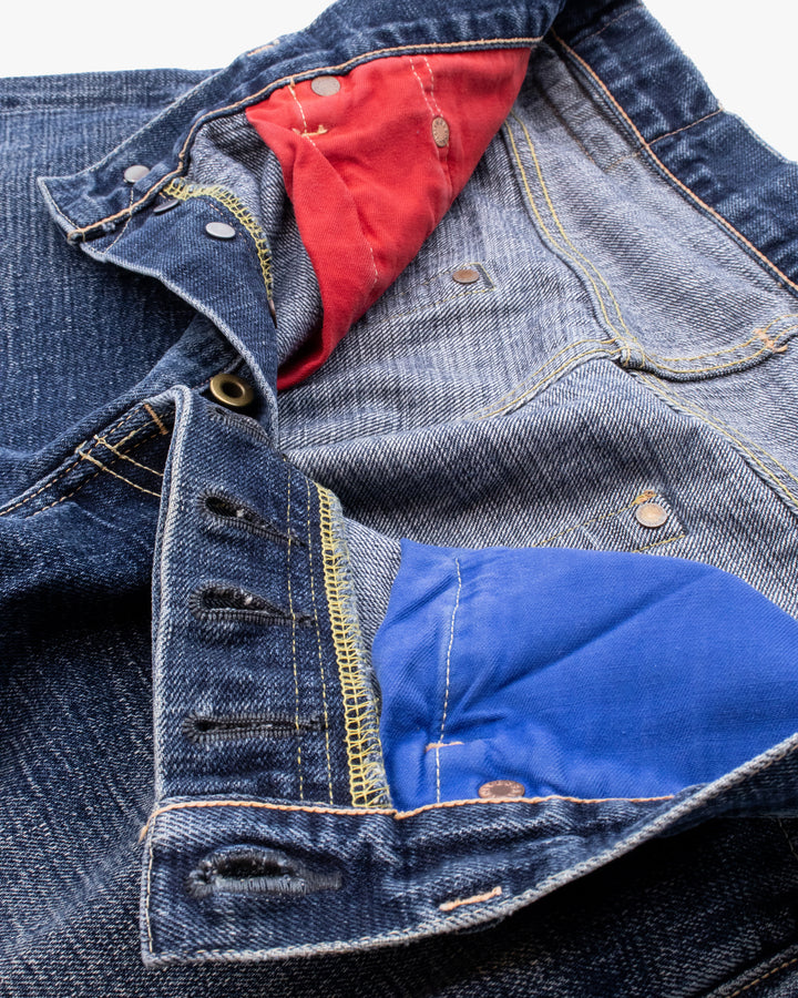 Japanese Repro Denim Jeans, 32, Ted Company, Faded Medium Wash Blue