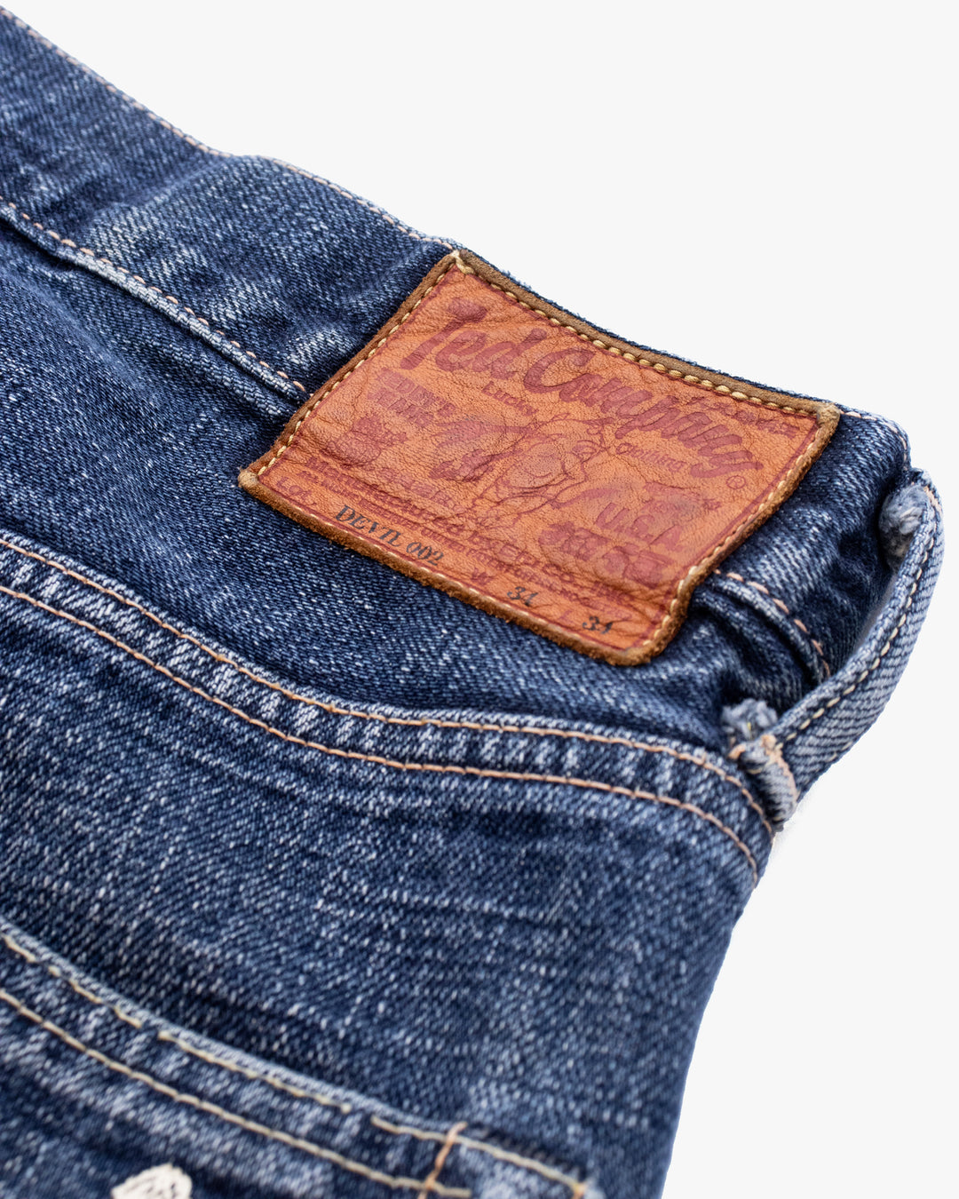 Japanese Repro Denim Jeans, 32, Ted Company, Faded Medium Wash Blue