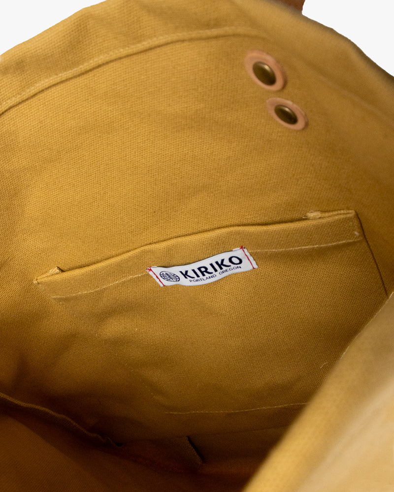 Kiriko Original Small Tote Bag, Canvas, Harvest Tan Snake