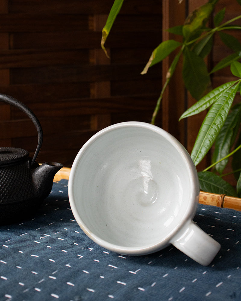 Mashiko-Yaki Mug, Pale Blue