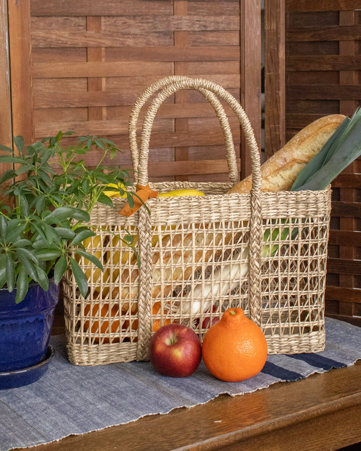 Kokoro Original, Woven Square Rattan Bag