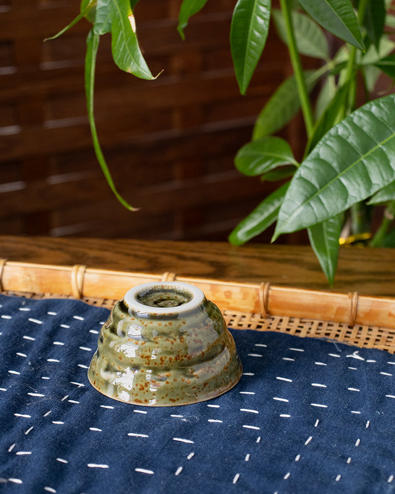 Sake Cup, Ichiyama, Shiragaki Green