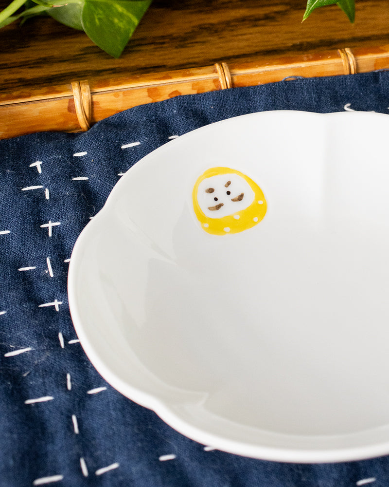 Small Plate, Bisque, Nippon Ezara, Daruma