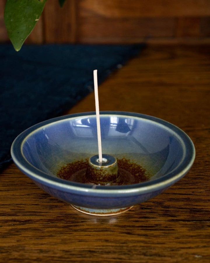 Shoyeido Incense Holder, Wheel, Denim