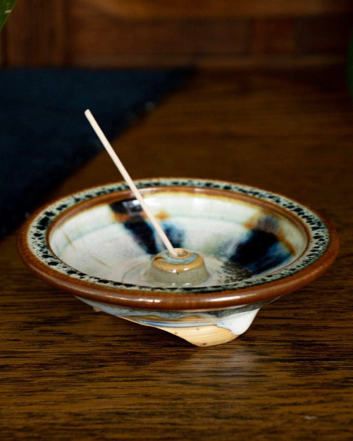 Shoyeido Incense Holder, Wheel, Rust Rim