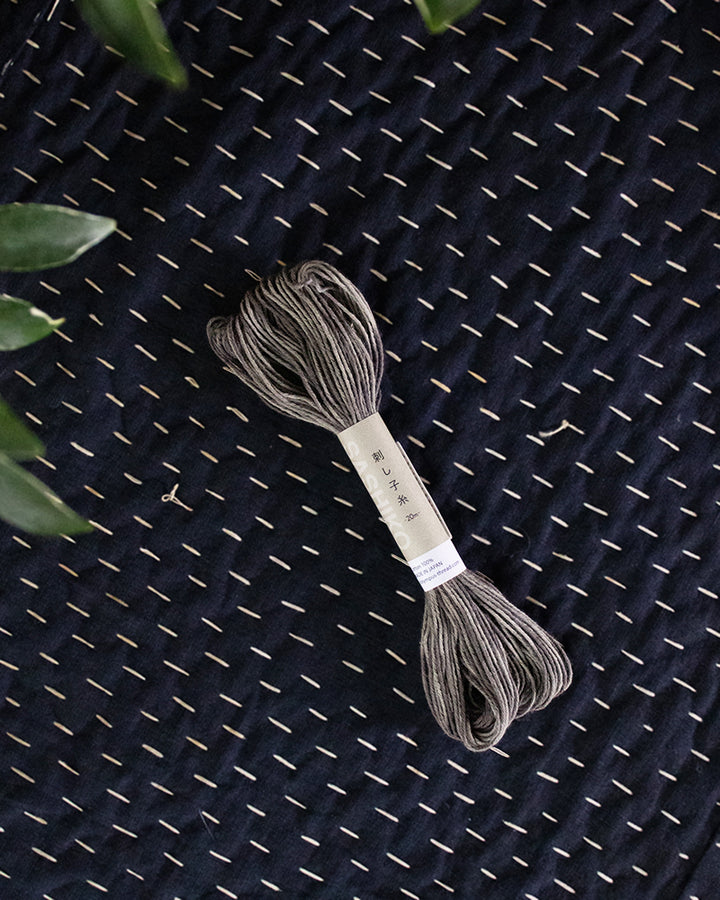 Sashiko Thread, Multi Color, Gray
