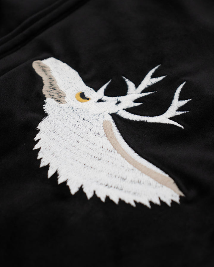 Japanese Repro Souvenir Jacket, S, Houston, Moose with Dragon Sleeve