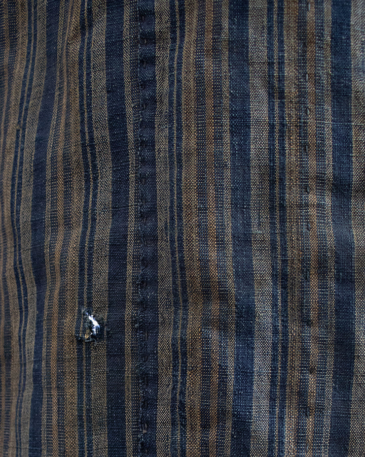 Vintage Boro Blanket, Indigo Kasuri and Shima with Patches