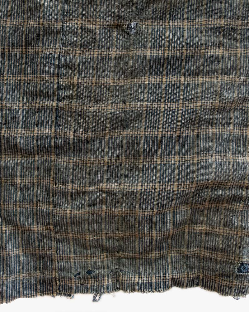 Vintage Boro Blanket, Indigo Kasuri and Shima with Patches