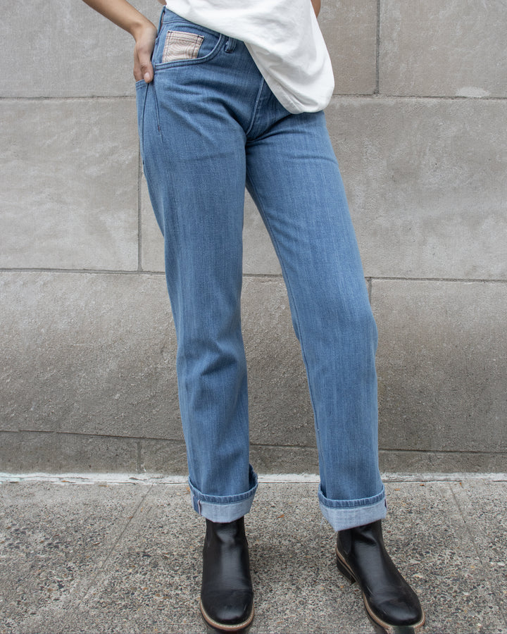 Kiriko Original Easy Fit Denim, US Made 11 oz. Lightweight Broken Twill - Bleach Wash